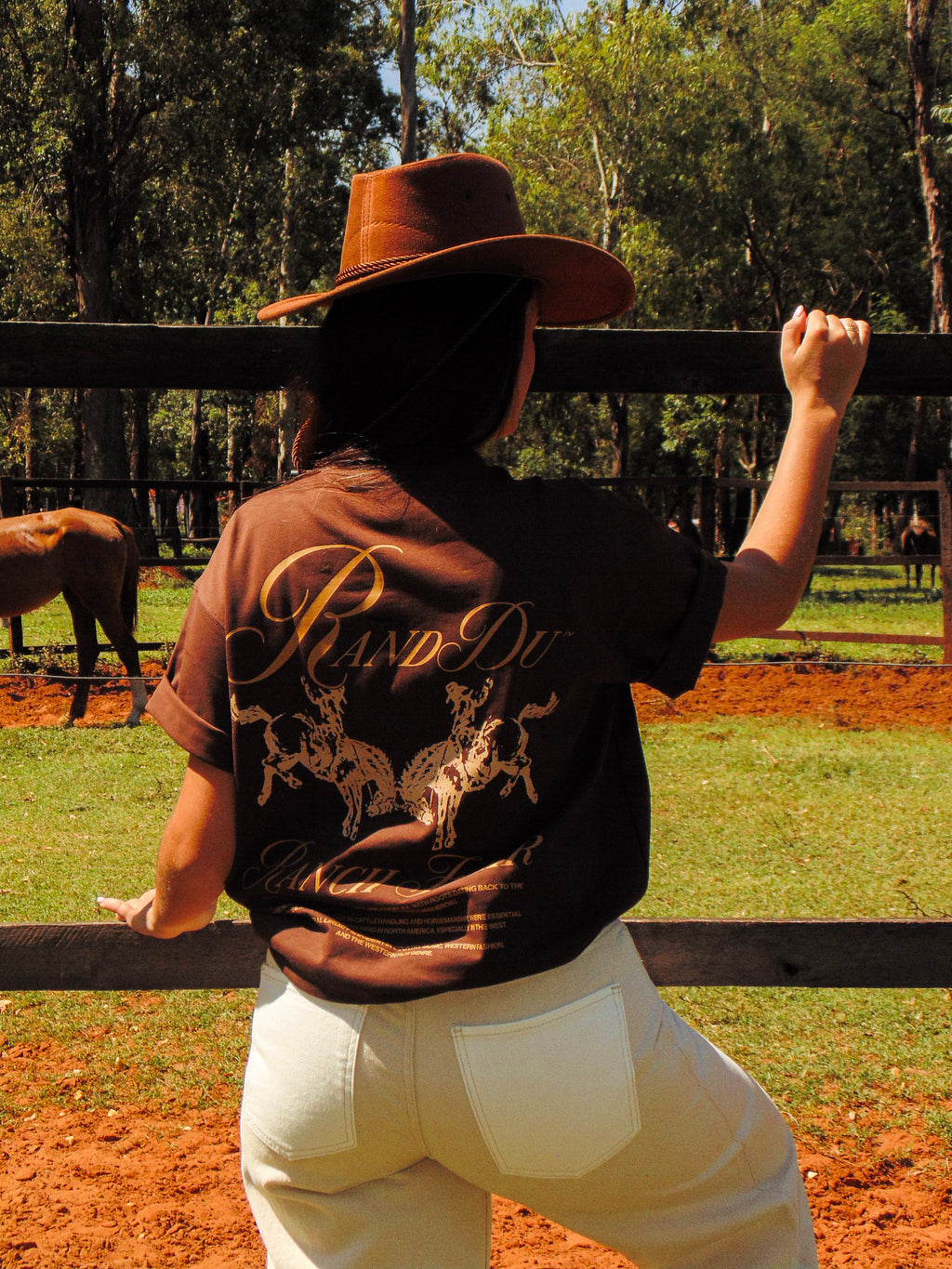 Cowboy Tee Brown