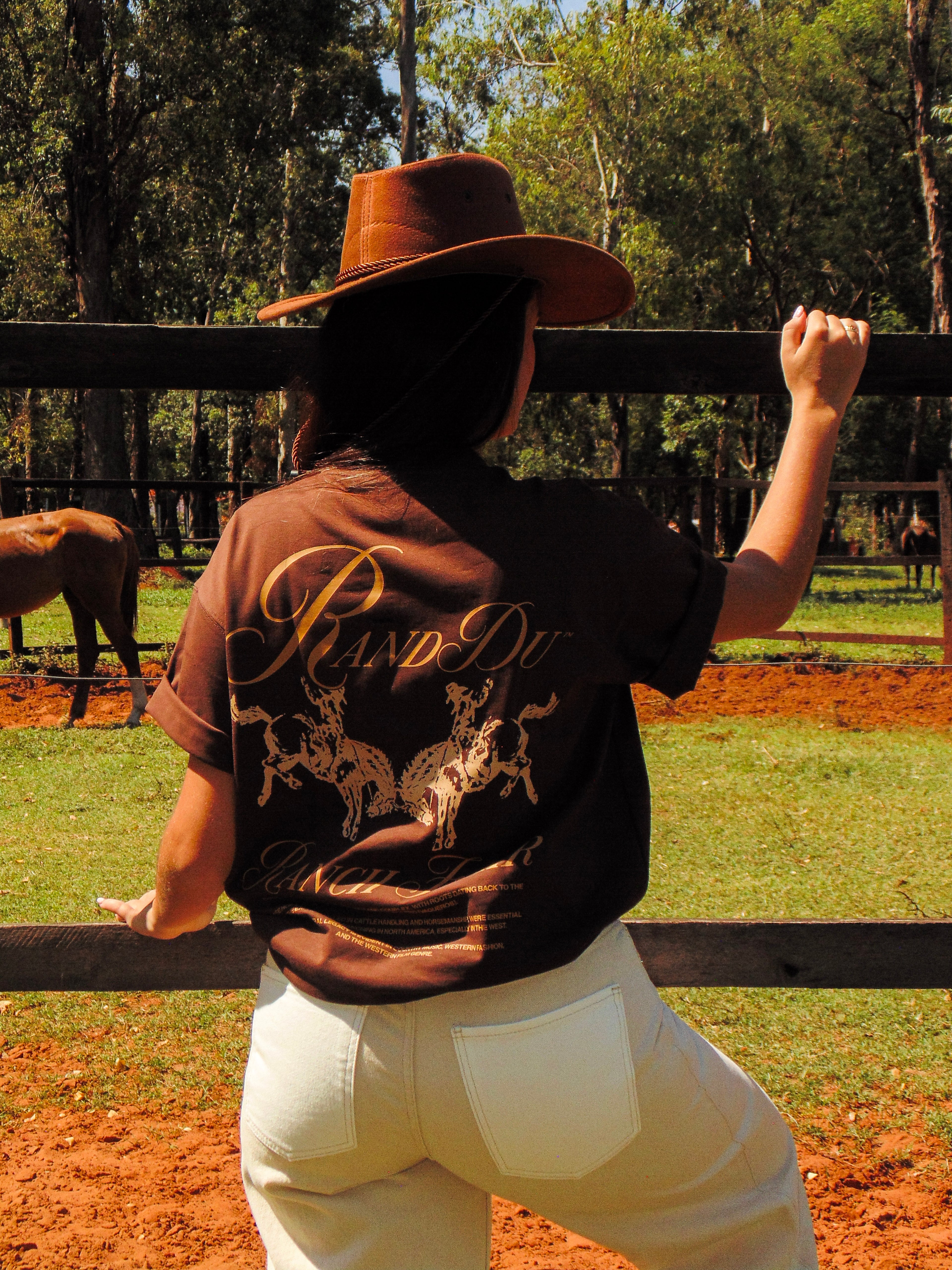 Cowboy Tee Brown