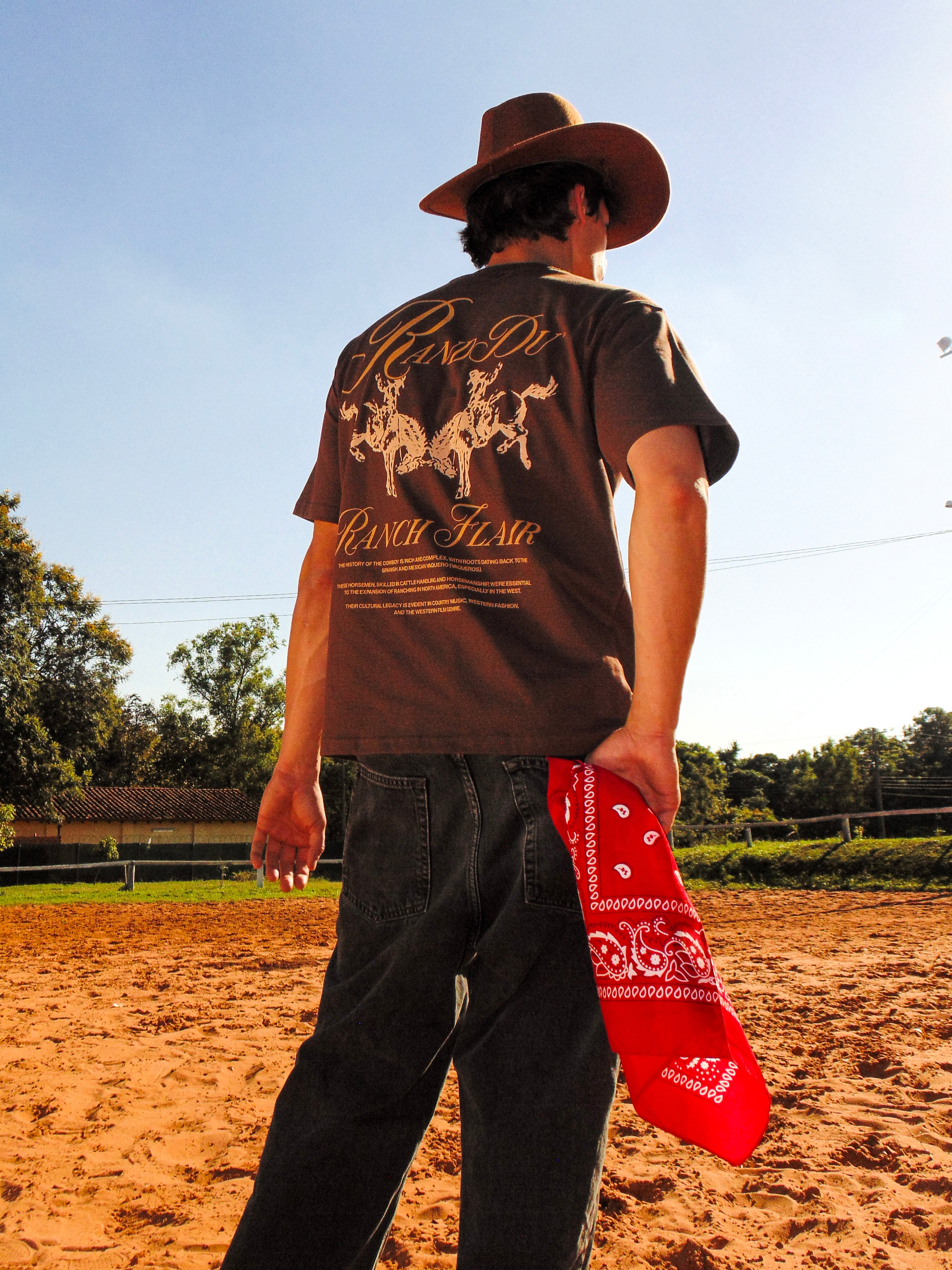 Cowboy Tee Brown