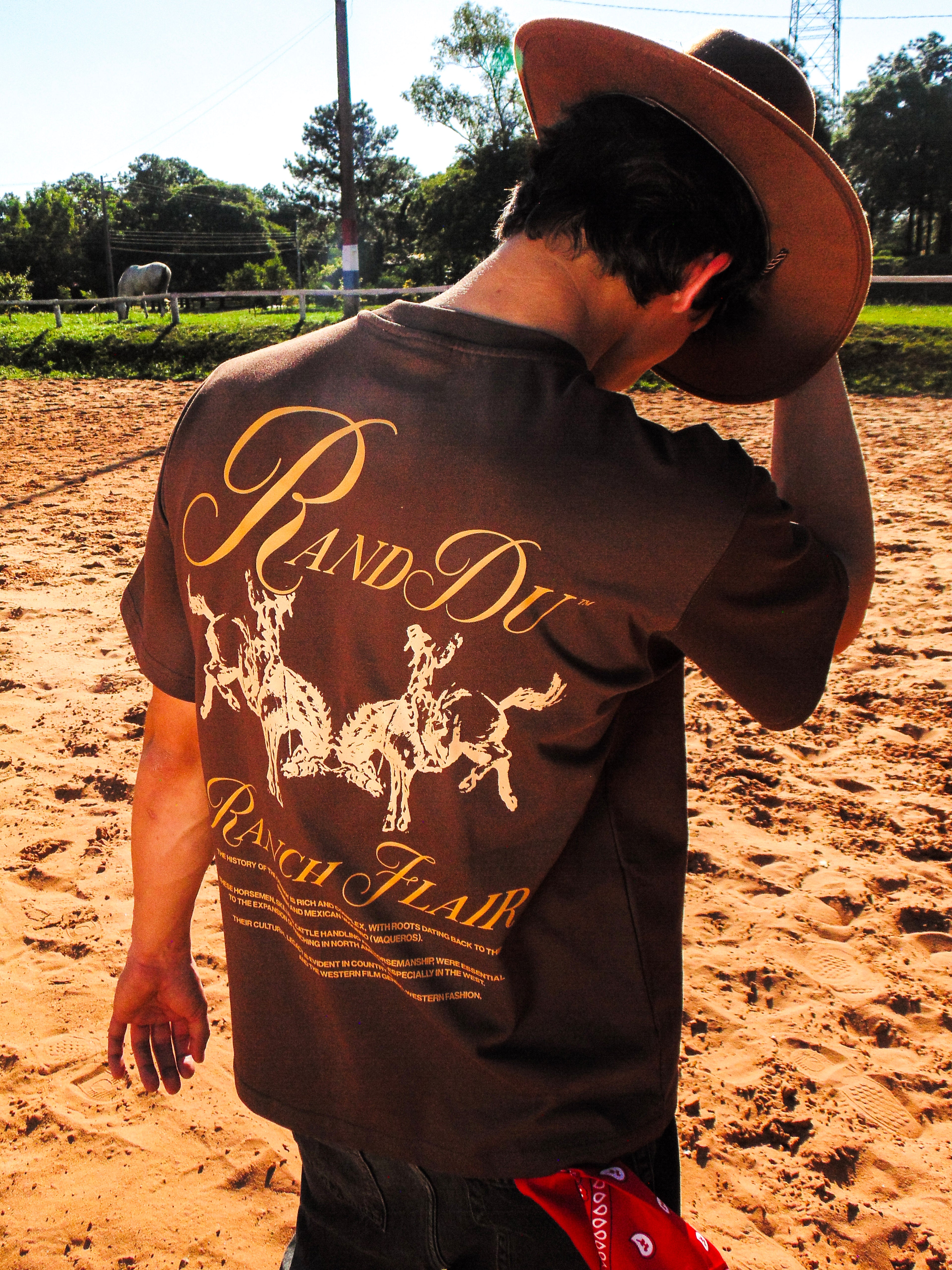 Cowboy Tee Brown