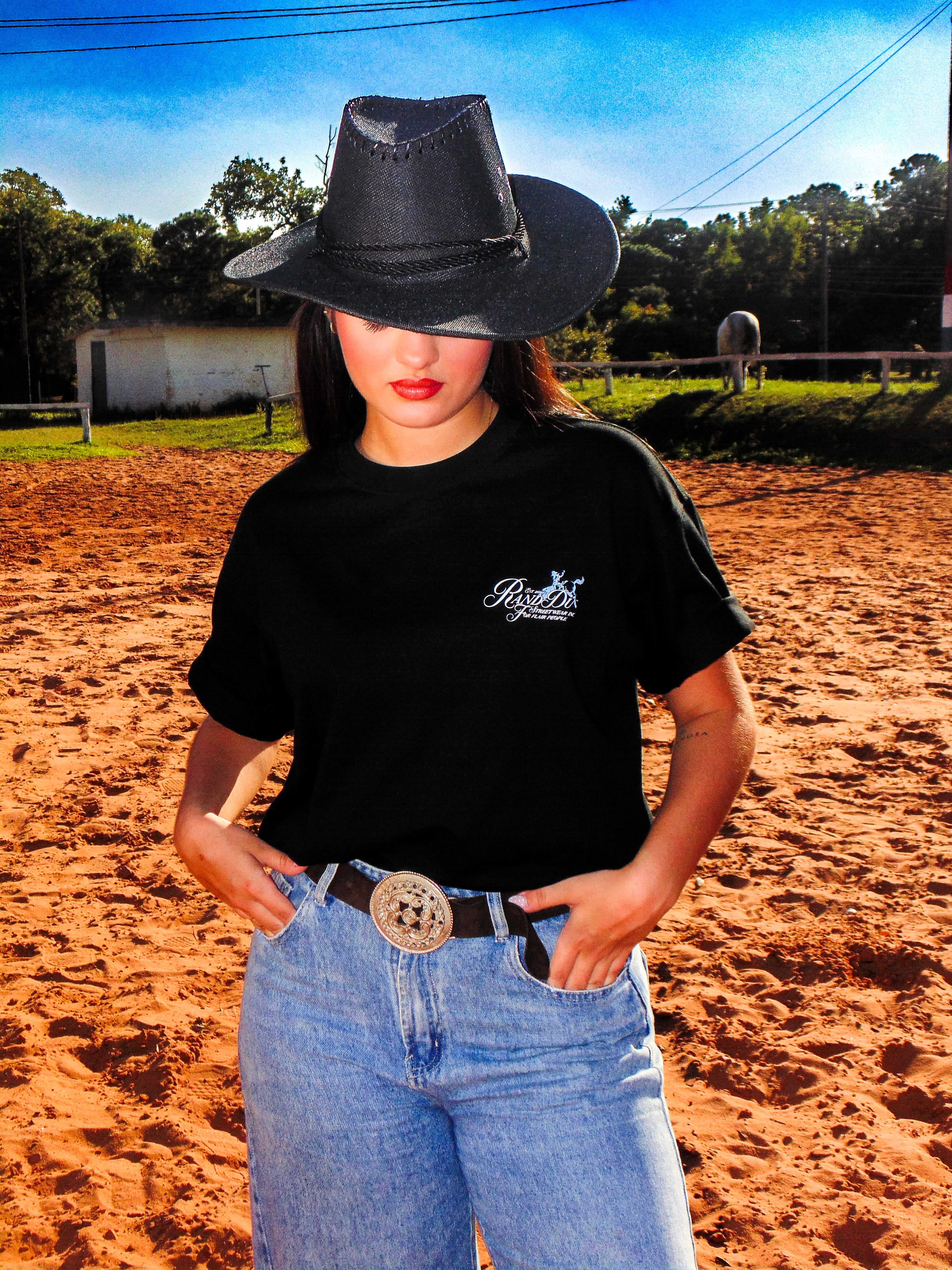 Cowboy Tee Black