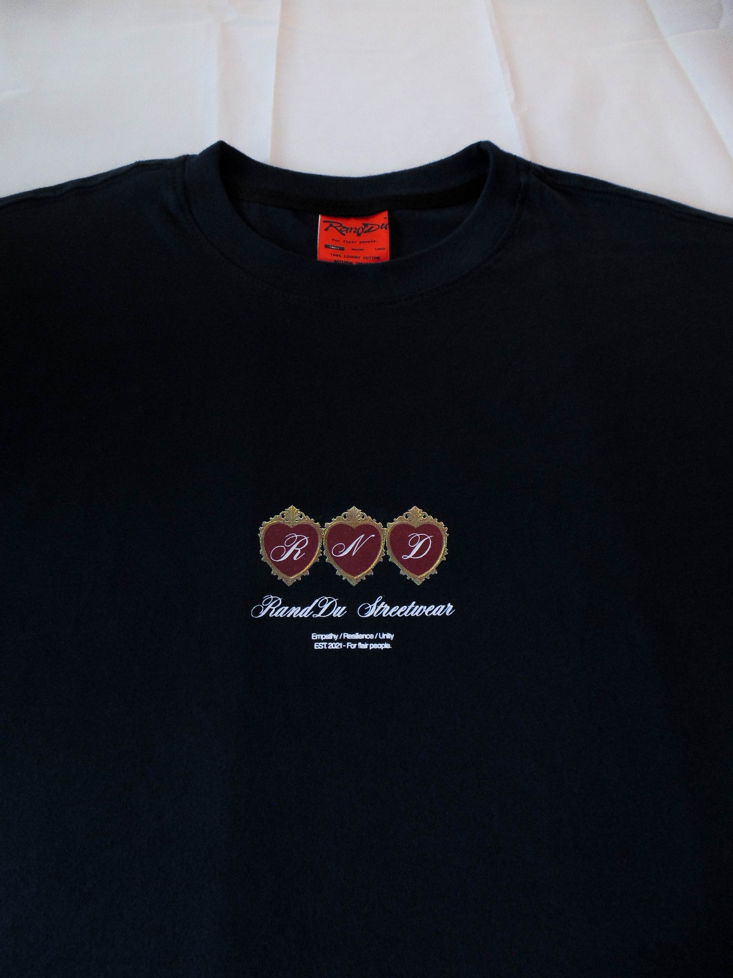 HEARTS NAVY TEE