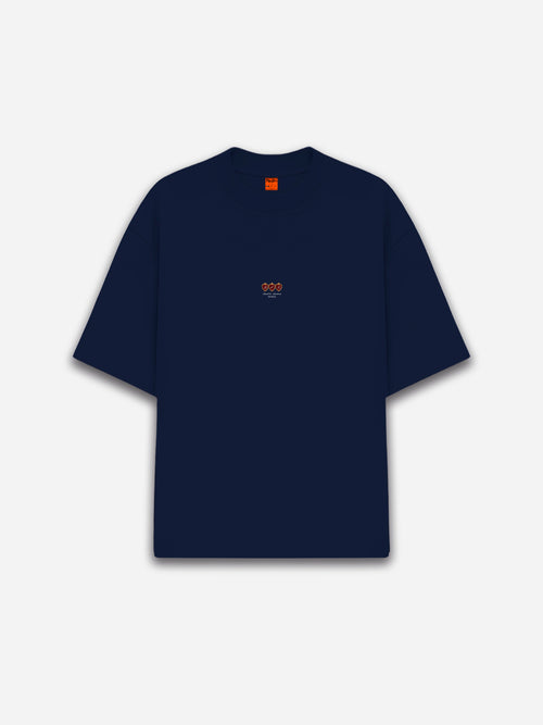 HEARTS NAVY TEE