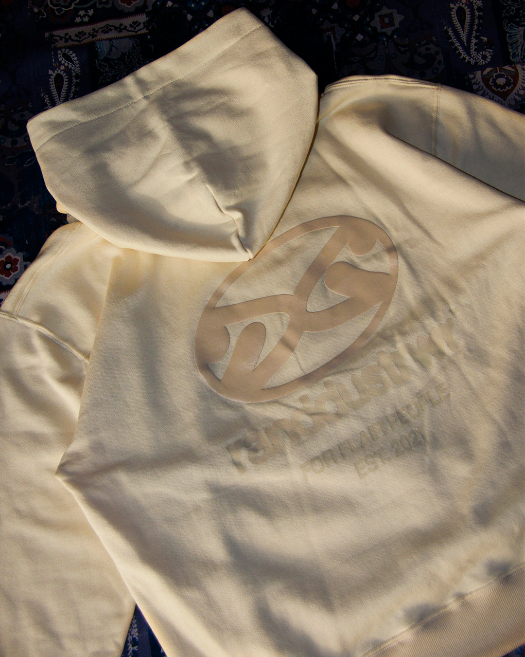 DUAL CODE HOODIE BONE - BOXY FIT