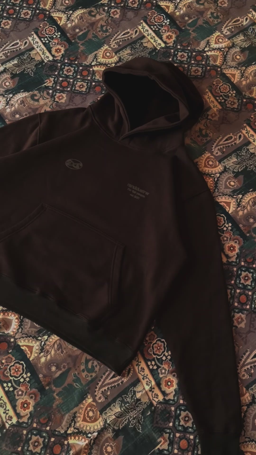 DUAL CODE HOODIE BLACK - BOXY FIT