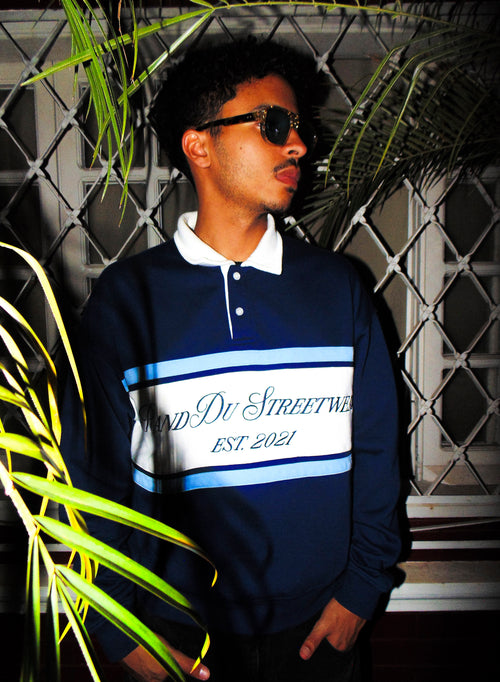 Big-Stripe Sweater Navy