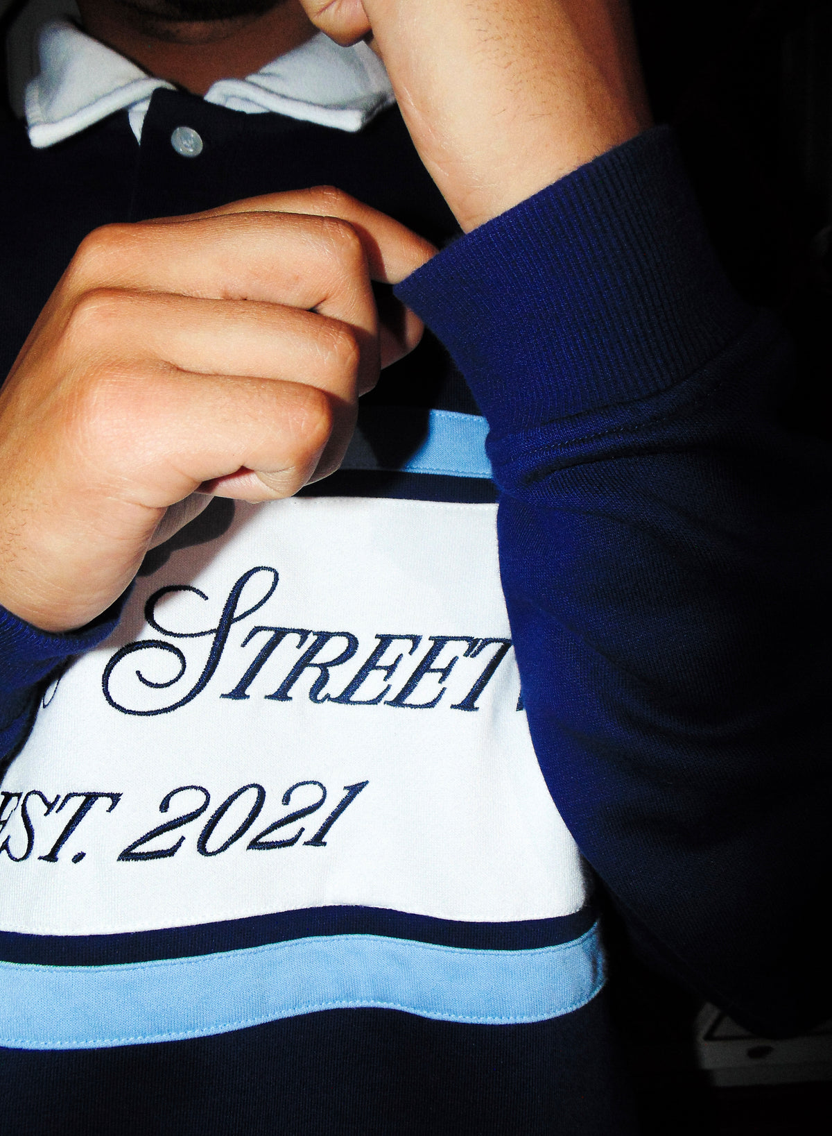 Big-Stripe Sweater Navy