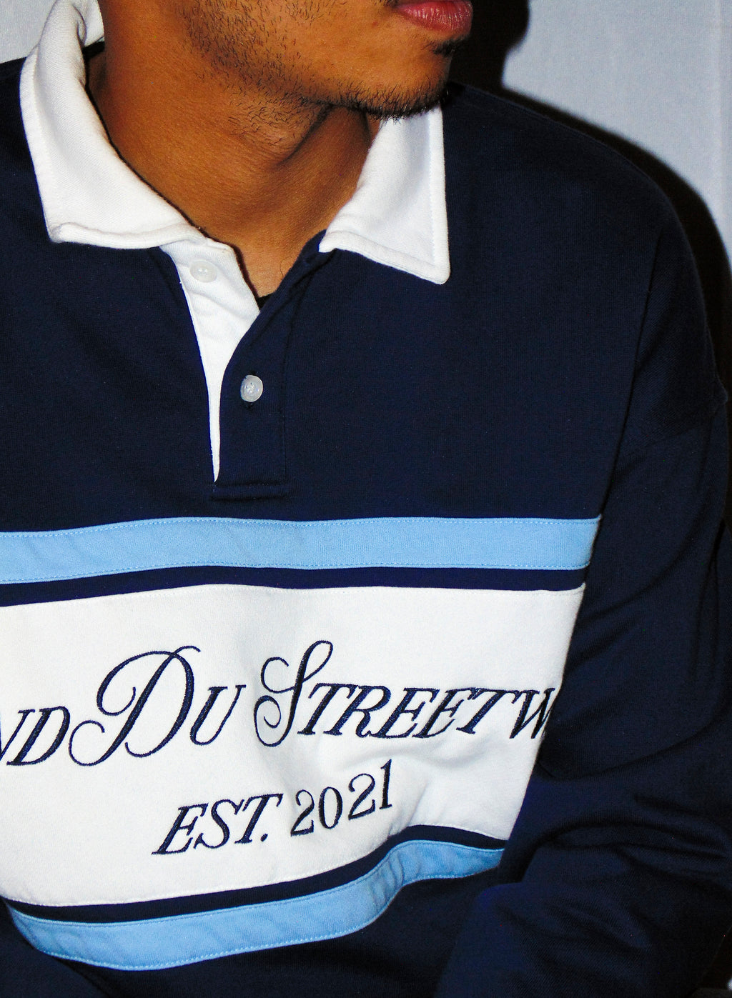 Big-Stripe Sweater Navy