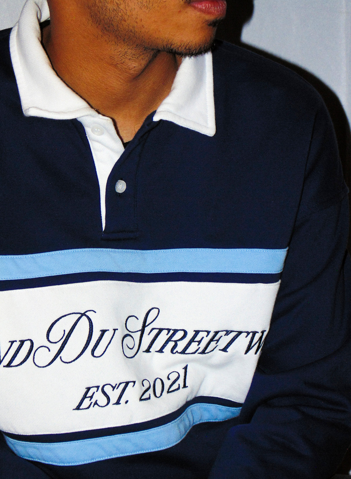 Big-Stripe Sweater Navy